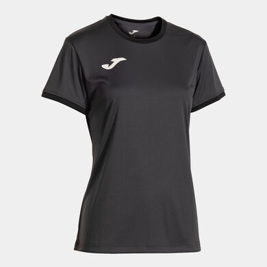Shirt short sleeve woman COMBI PREMIUM dark gray black