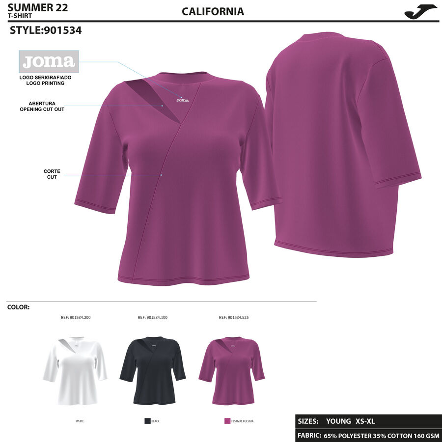CAMISETA MANGA CORTA CALIFORNIA