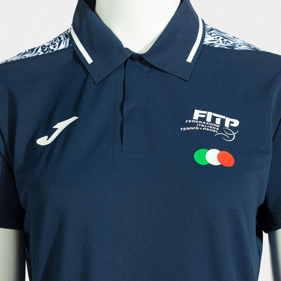 POLO MANGA CORTA MUJER COMP. OFI. FED. ITALIA TENIS Y PADEL
