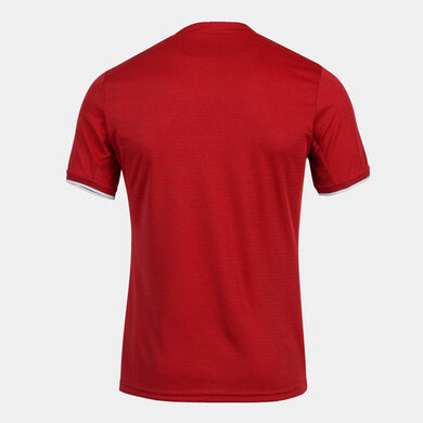 Maglia a manica corta uomo Toletum IV rosso bianco