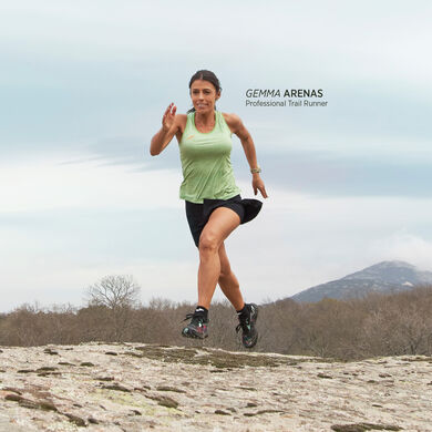 Camiseta tirantes mujer R-Trail Nature verde
