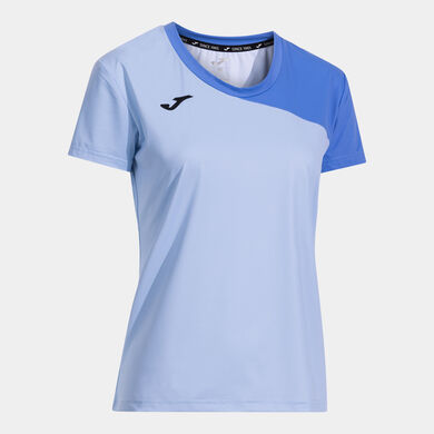 Camiseta manga corta mujer Challenge celeste azul