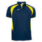 Polo m/c uomo Championship III blu navy giallo