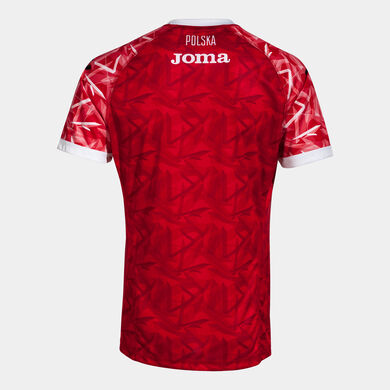 T-shirt manga curta equipamento principal Federação De Andebol Da Polónia