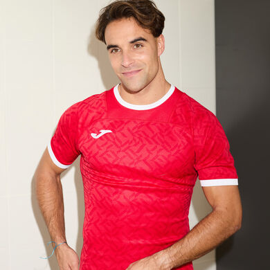 Camiseta manga corta hombre Nation rojo