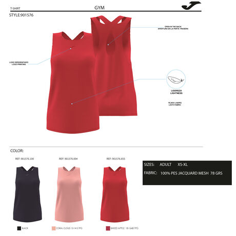 CAMISETA TIRANTES CORE