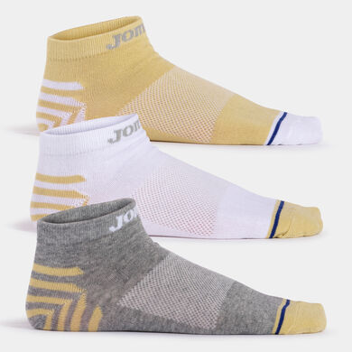 Calcetines mujer Gamma blanco beige gris melange