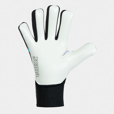 Football goalkeeper gloves Hunter black turquoise
