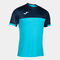 Maglia a manica corta uomo Montreal turchese fluorescente blu navy