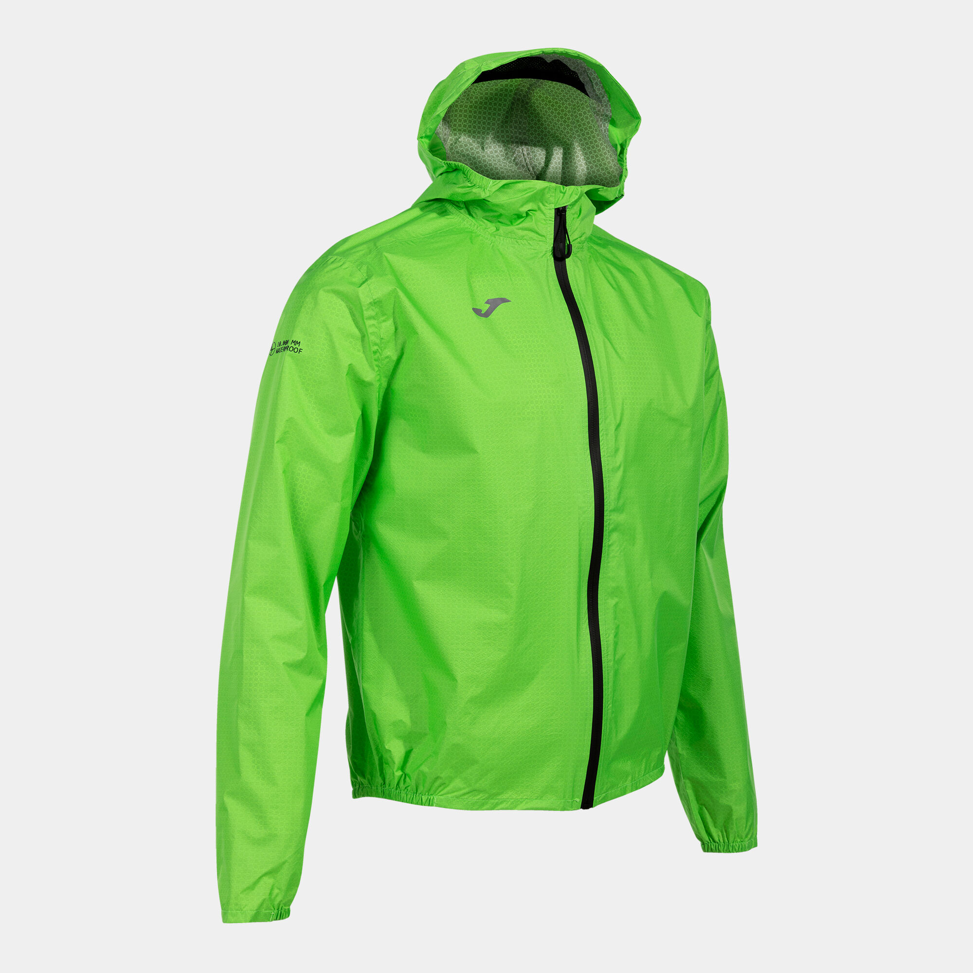 Fluorescent green rain jacket store