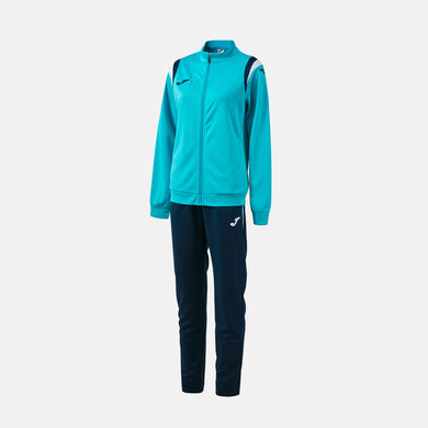 Tracksuit woman Terra fluorescent turquoise dark navy