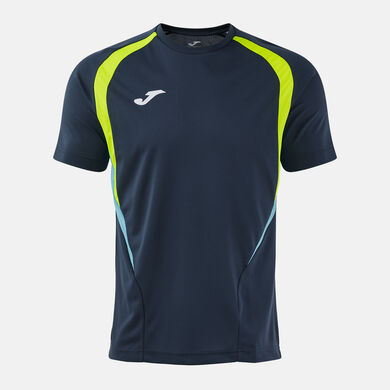 Camiseta manga corta hombre Championship 20 dark navy amarillo fl&uacute;or
