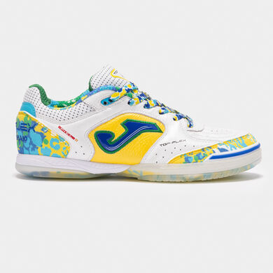 Zapatillas fútbol sala Top Flex 24 Amandinha indoor blanco amarillo