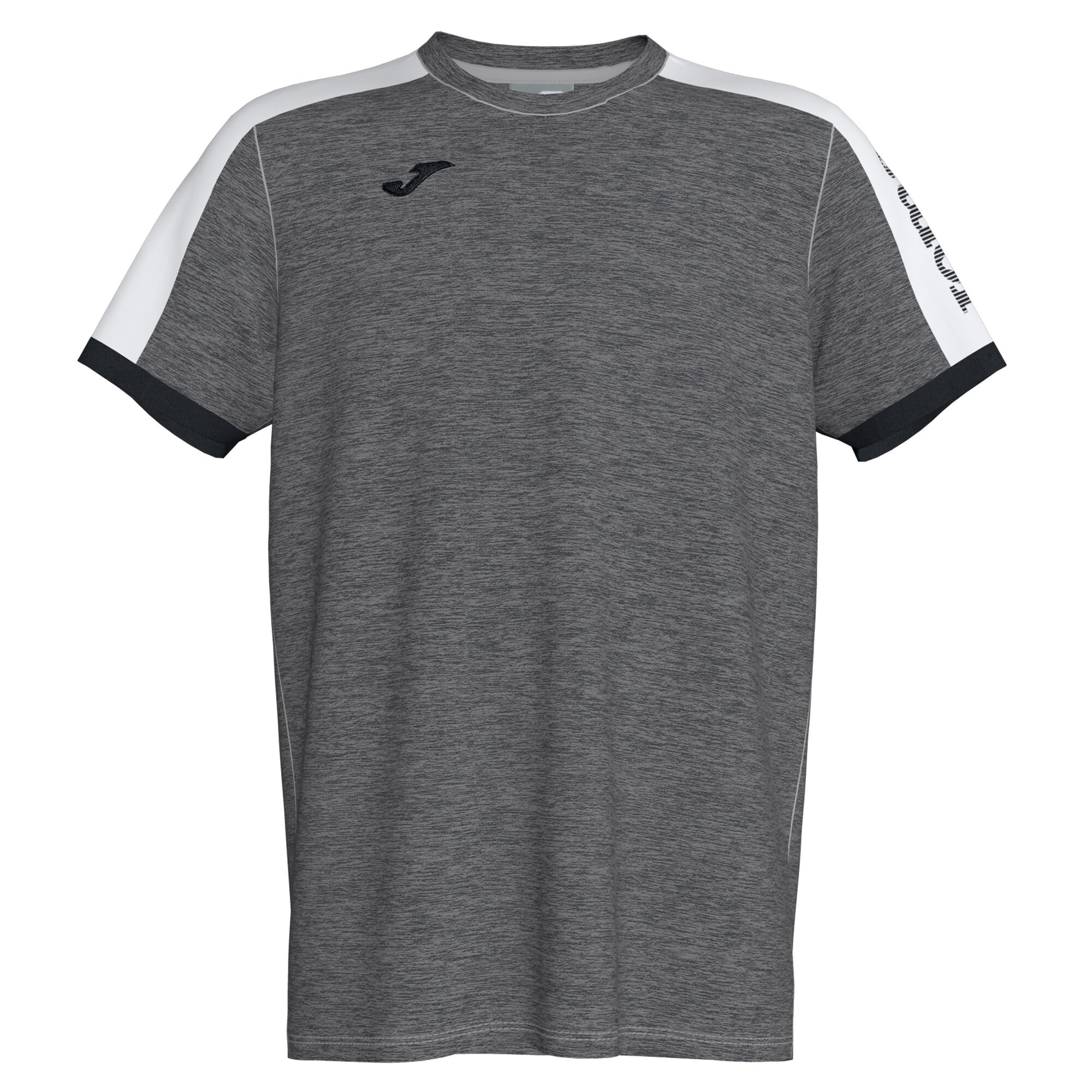 Camiseta manga corta hombre Escanu antracita gris melange