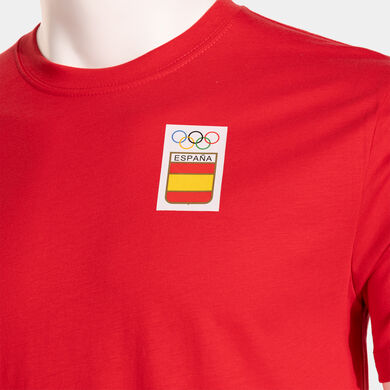 Maglia a manica corta uomo FED. ESP. SKATE rosso
