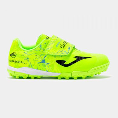 Buty piłkarskie Super Copa Jr 24 syntetyczna nawierzchnia turf junior fluorescencyjny zólty