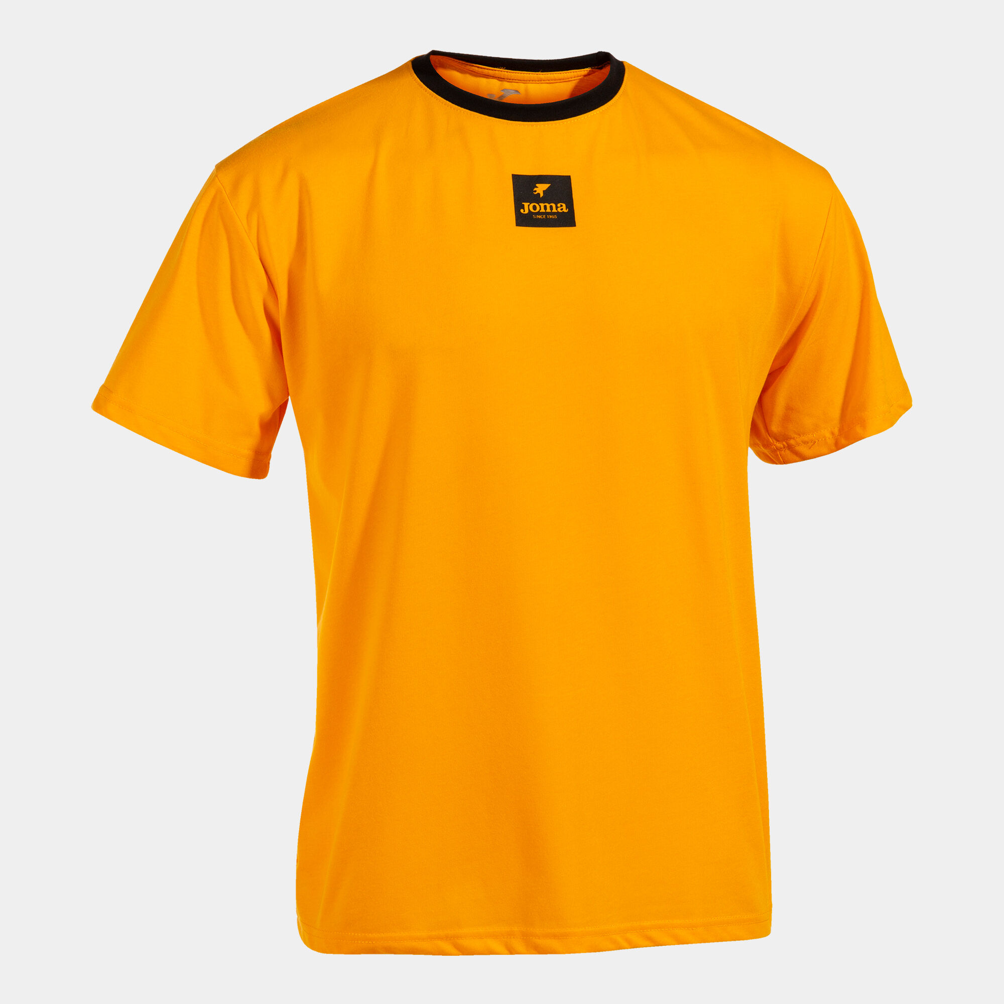 T-shirt manga curta homem California laranja