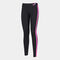Leggings compridas mulher Ascona preto rosa fluorescente
