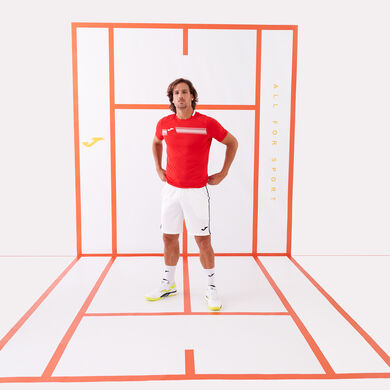 Bermuda homme Open III blanc bleu marine