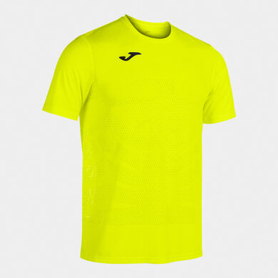 Camiseta manga corta hombre Marathon amarillo flúor