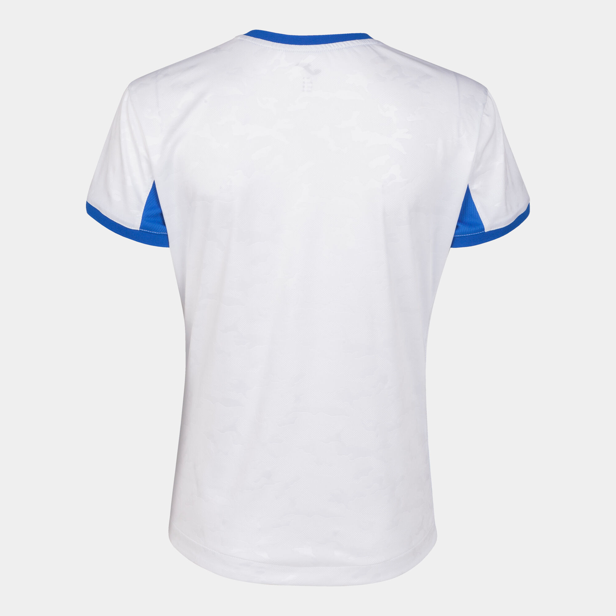 T-shirt manga curta mulher Toletum II branco azul royal