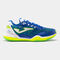Zapatillas Point 22 pista dura unisex royal amarillo flúor