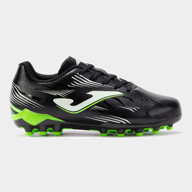Botas fútbol Propulsion Jr 25 césped artificial AG junior negro