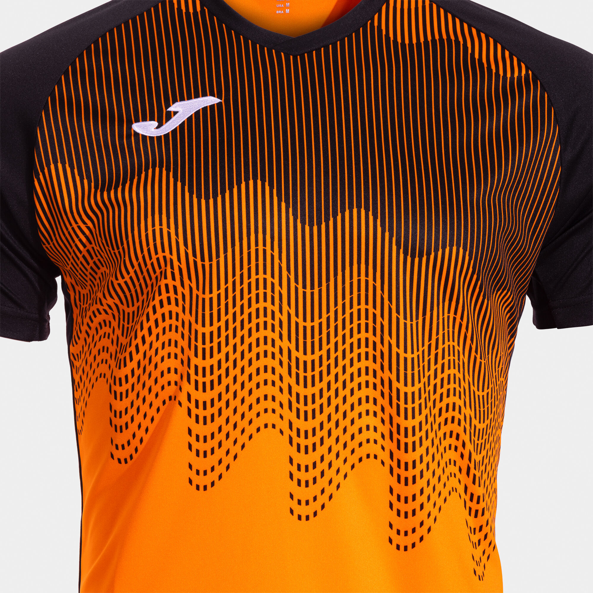 Shirt short sleeve man Tiger VI orange black | JOMA®