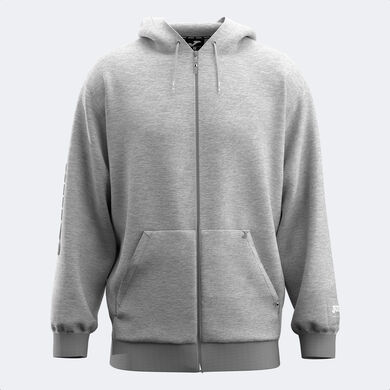 Hooded jacket man Urban Street melange gray