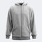 Hooded jacket man Urban Street melange gray