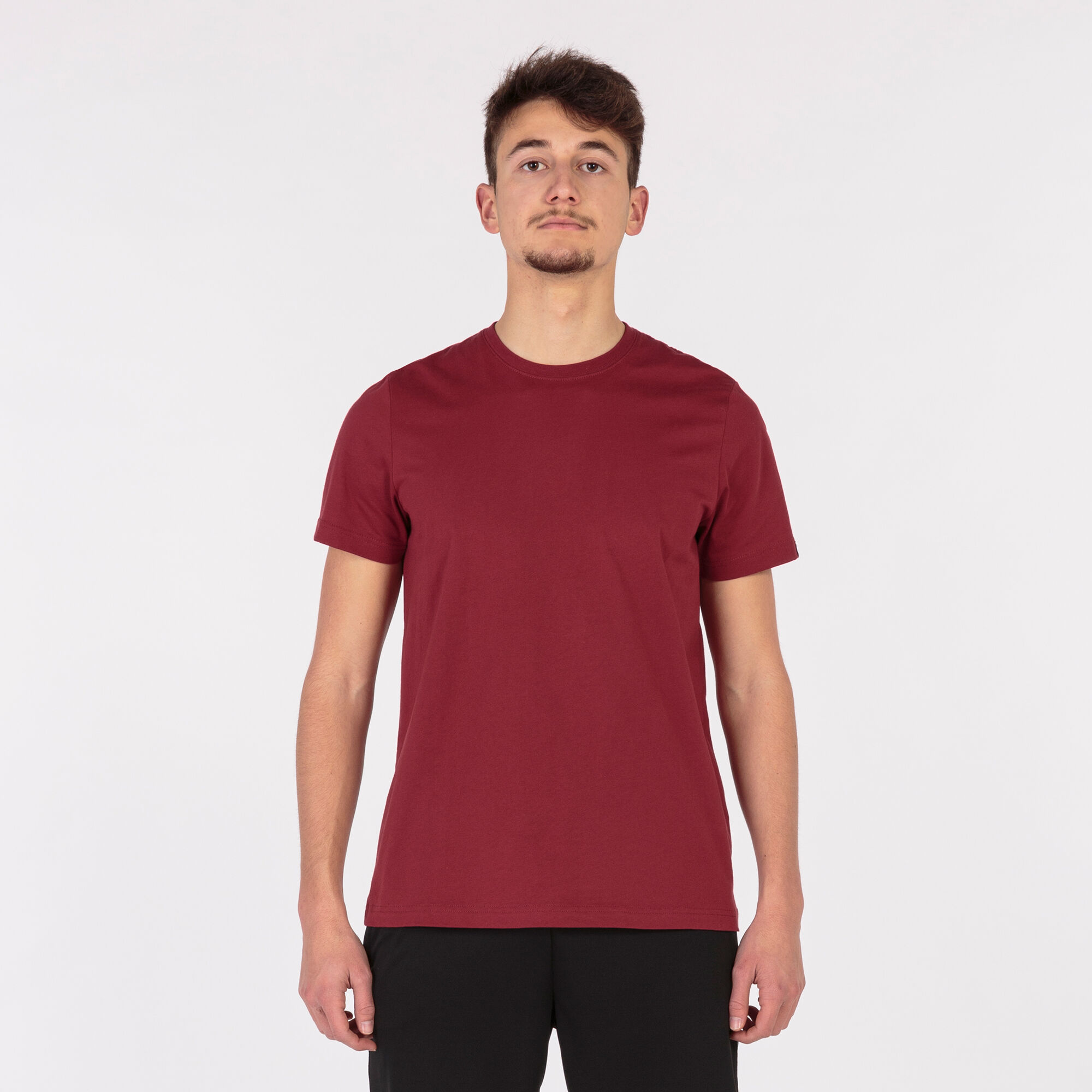Shirt short sleeve man Desert burgundy