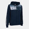 Giacca con cappuccio donna Eco Supernova blu navy bianco