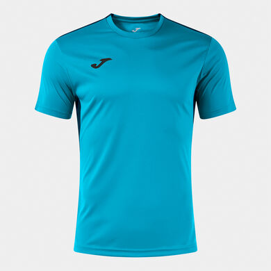 Shirt short sleeve man Winner IV fluorescent turquoise dark navy
