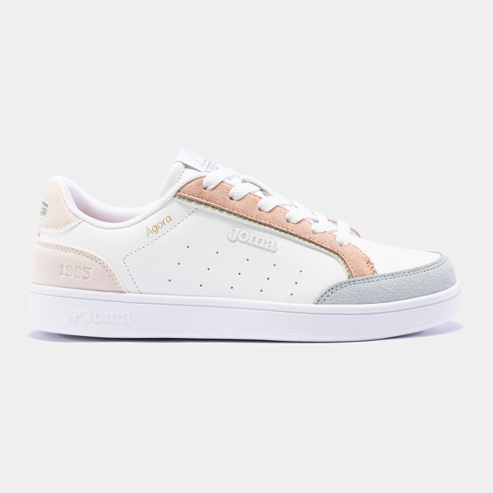 Chaussures casual C.Agora Lady 24 femme blanc rose