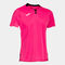 Camiseta manga corta hombre Ranking rosa flúor negro