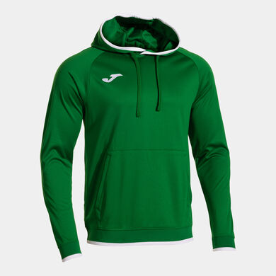Hooded sweater man Combi Premium green white