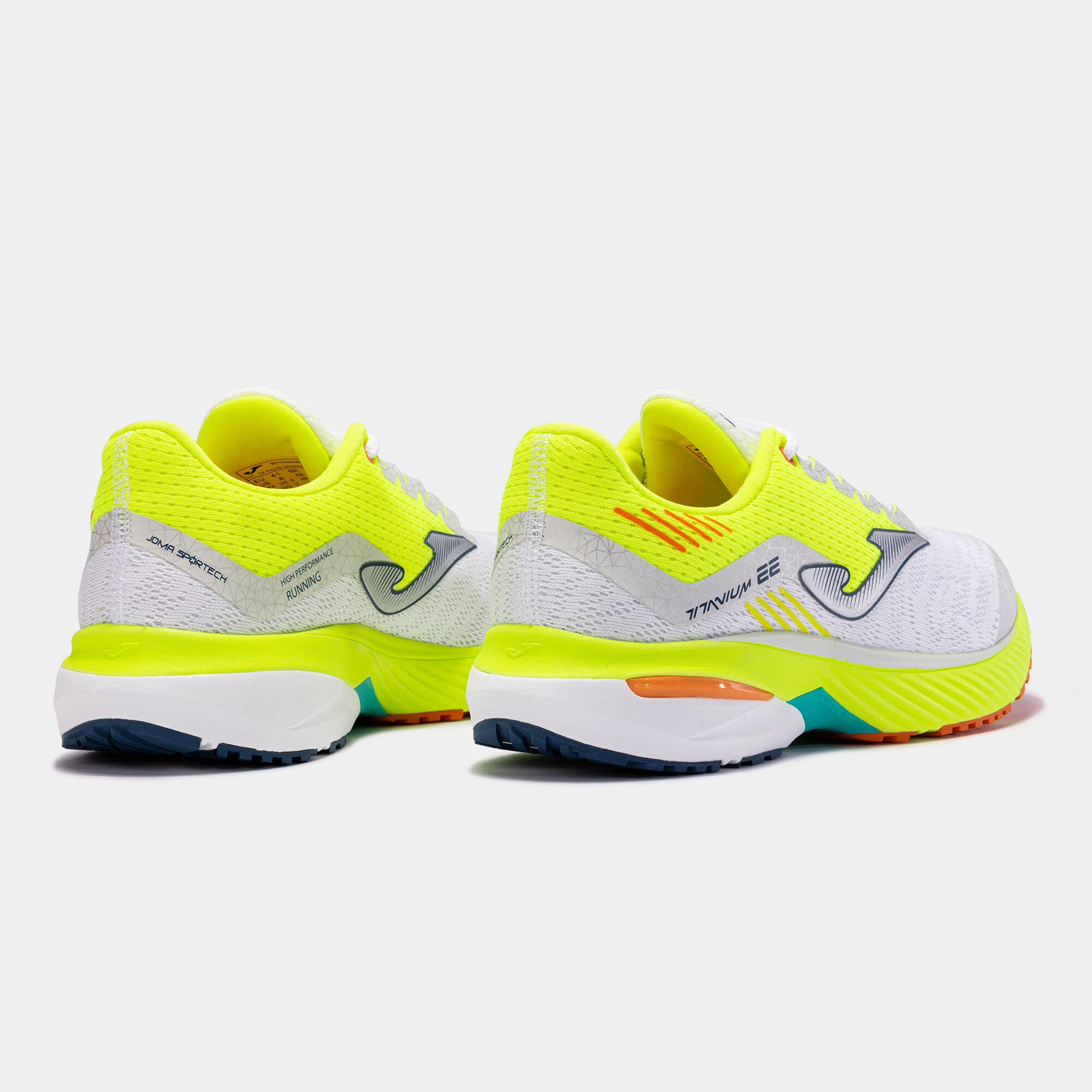 Chaussure running on sale homme fluo