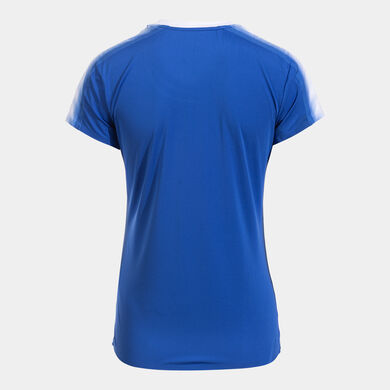 Maglia a manica corta donna Elite XI blu reale bianco