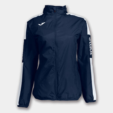 Antipioggia donna Championship IV blu navy bianco