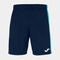 Short homme Maxi bleu marine turquoise fluo