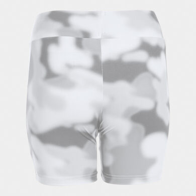 Short tights woman combat white