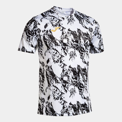 Maglia a manica corta uomo Lion bianco nero