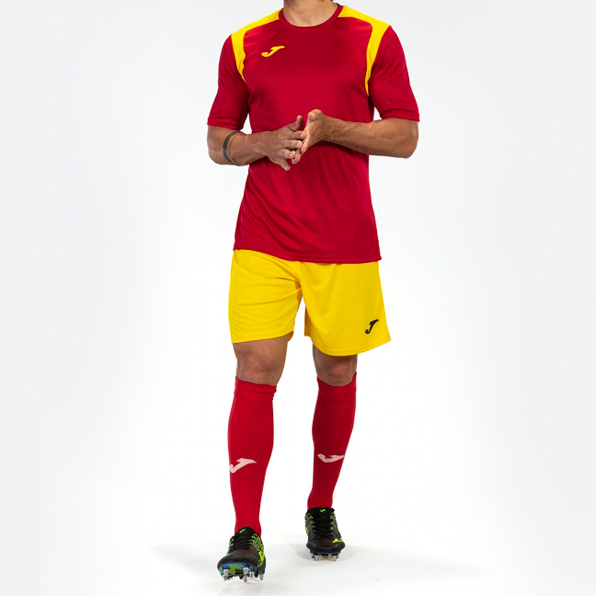 Shirt short sleeve man Championship V red yellow