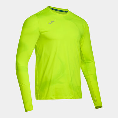 Maillot manches longues homme R-Night jaune fluo