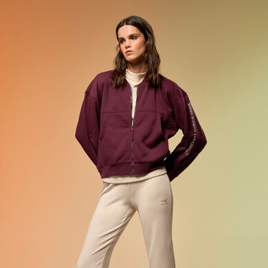 Bomber woman Mimetic burgundy