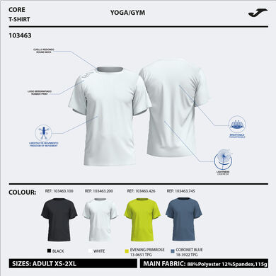 Maglia a manica corta uomo Indoor gym bianco