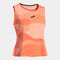 T-shirt de alça mulher Challenge laranja