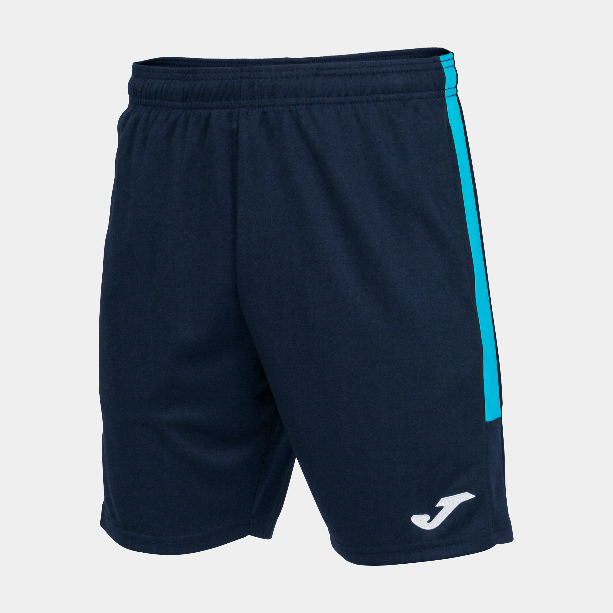 Bermuda shorts man Eco Championship navy blue fluorescent turquoise