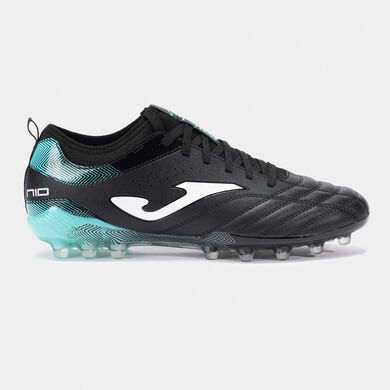 Fußballschuhe Numero-10 25 fester boden schwarz türkis