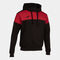 Sudadera con capucha hombre Crew V negro rojo